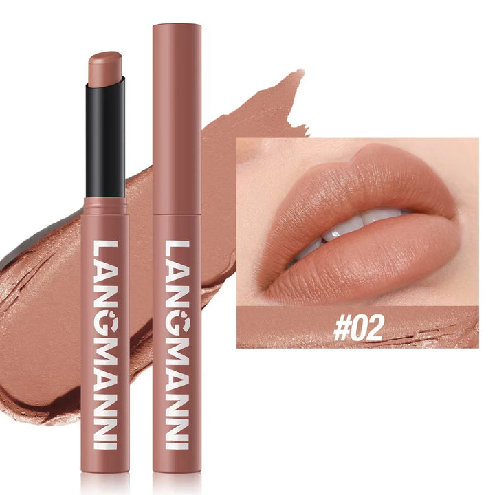 Twelve-color Matte Lipstick Pearly Highlighter Eyeshadow Stick