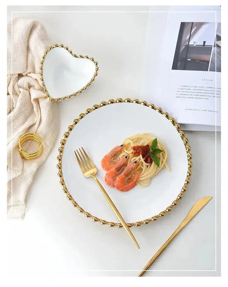 Nordic Ceramic Dinner Plates-Tableware-Arlik interiors