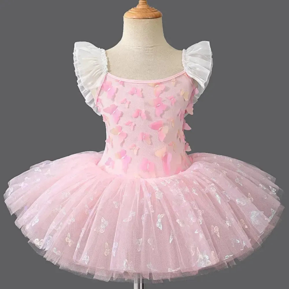 Tutu Ballet Leotards for Girls Dress Dance Wear Kids Clothes Princess Stage Performance Costume Children Clothing Party Elegant-Bennys Beauty World
