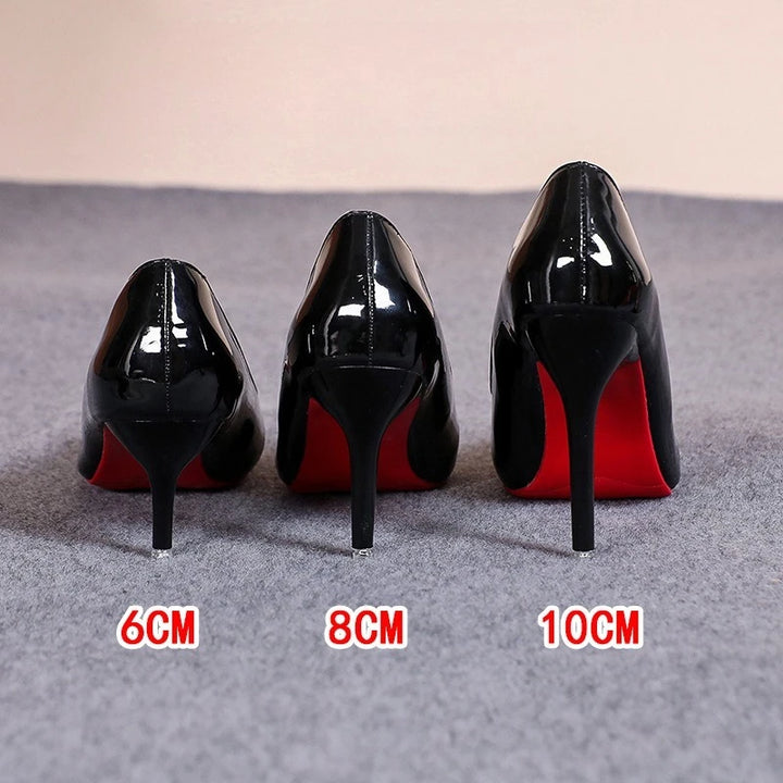 Women's High Heels Pointed Toe Red Bottom Women Pumps