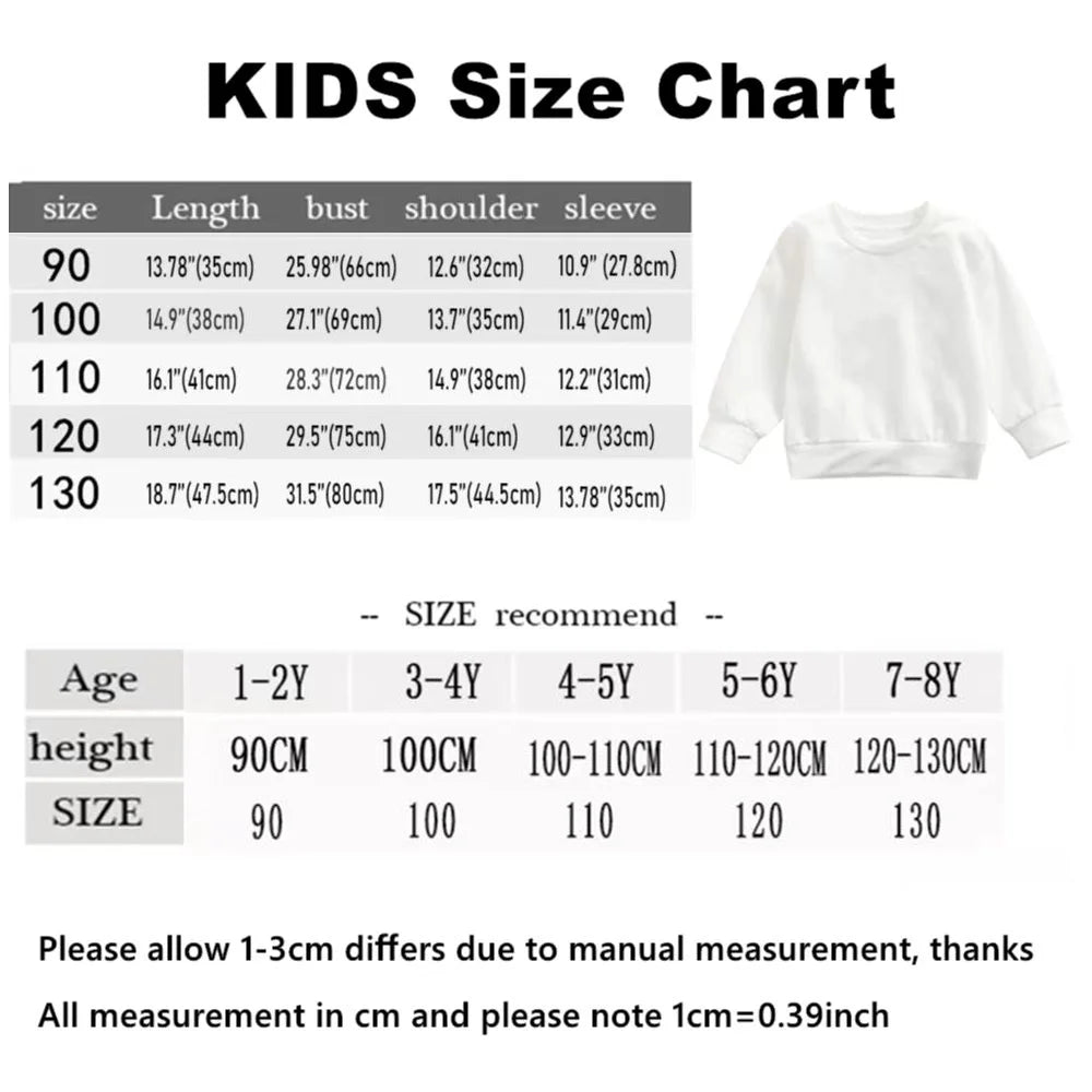 Kids Spring And Fall Sweatshirts