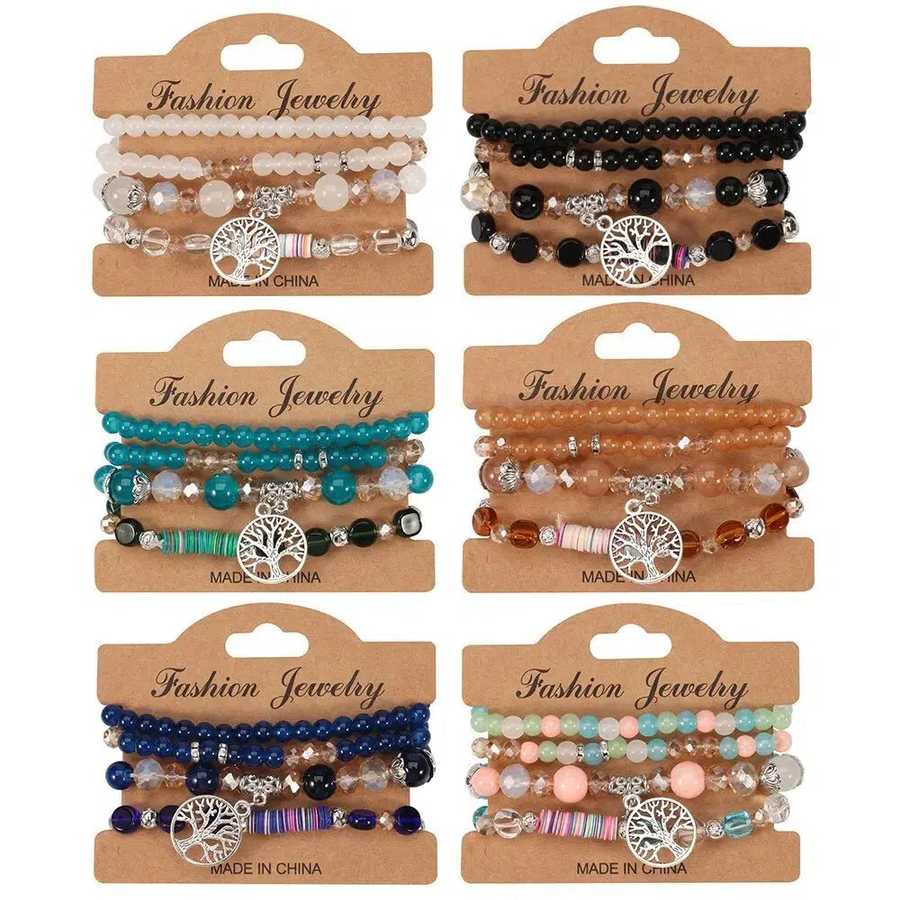 Multi-Layer Pendant Bracelet Artificial Crystal Glass-bracelet-Bennys Beauty World