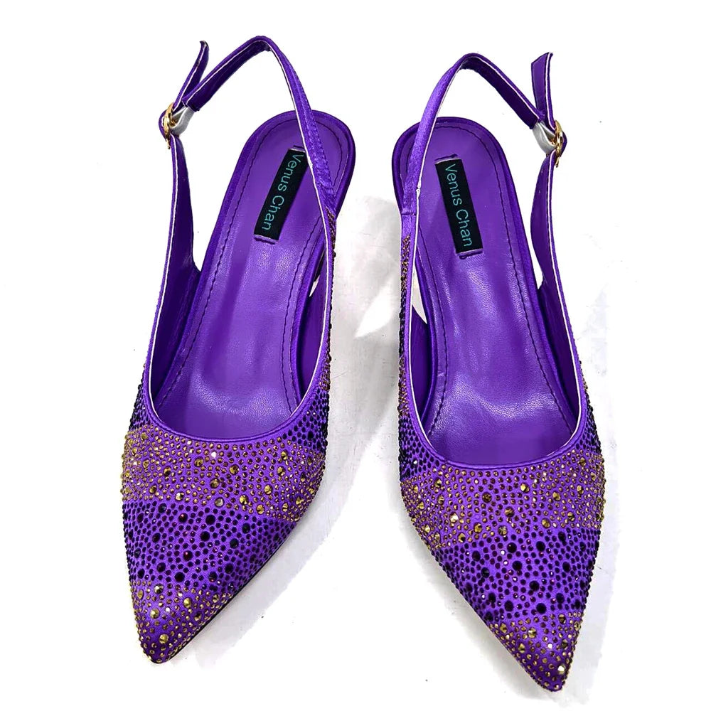 African Party Shoe and Bag Set Italian Shoes with Matching Bags