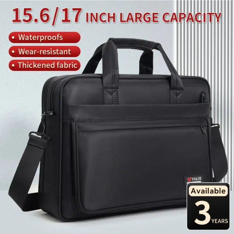 Briefcases For Men Canvas Tote Bag Large Laptop Case Computer Bag-bag-Bennys Beauty World