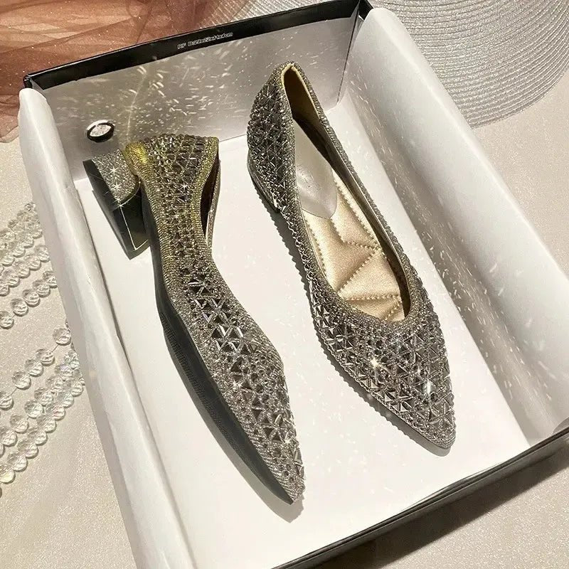 Bling Butterfly Pointed - Toe Ballet Flats - Bennys Beauty World