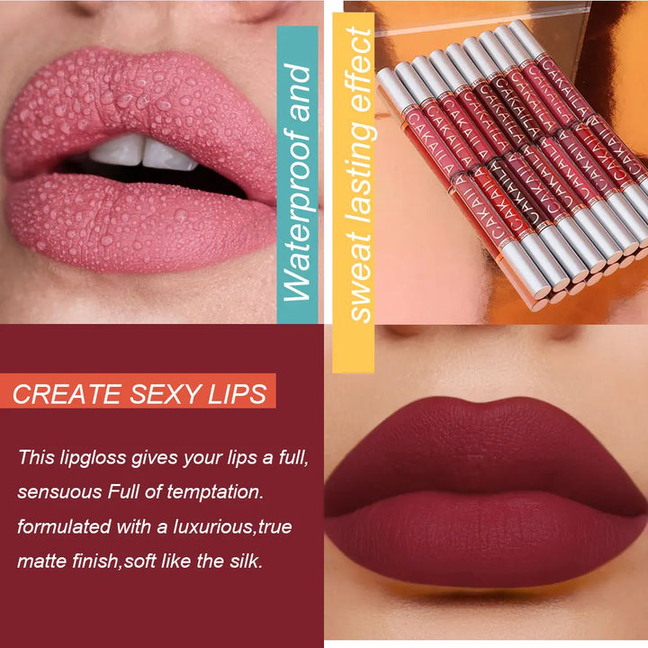Matte Liquid Lipstick Set – 10 Piece Waterproof Velvet Lip Gloss