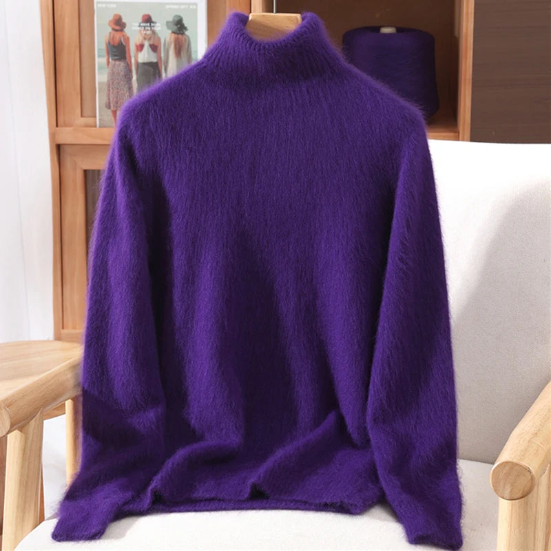 Women’s Cashmere High-Lapel Sweater