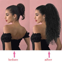 Women's Synthetic Kinky Curly Ponytail Hair Extensions