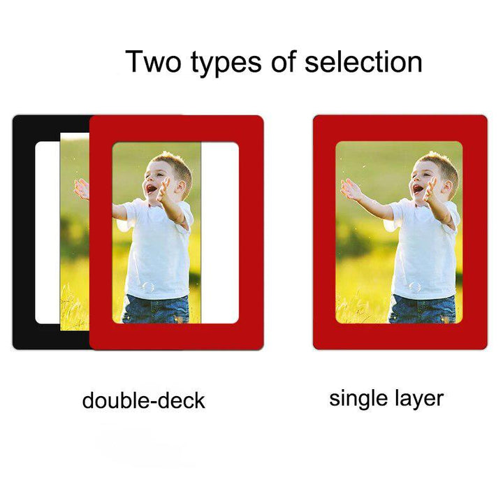 Perforation Free Photo Frame Colorful Magnetic Picture Frames Rubber Magnet Self Viscosity Photo Wall for Family DIY Home Decor-Arlik interiors