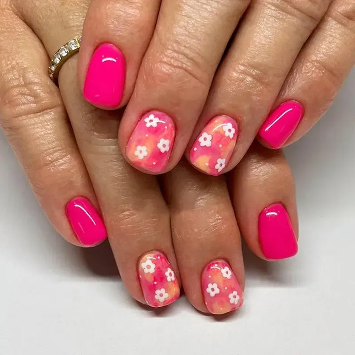 Short Square Press-On Nails – 24 Pcs Acrylic False Nail Tips | Bennys Beauty World-Nails-Bennys Beauty World