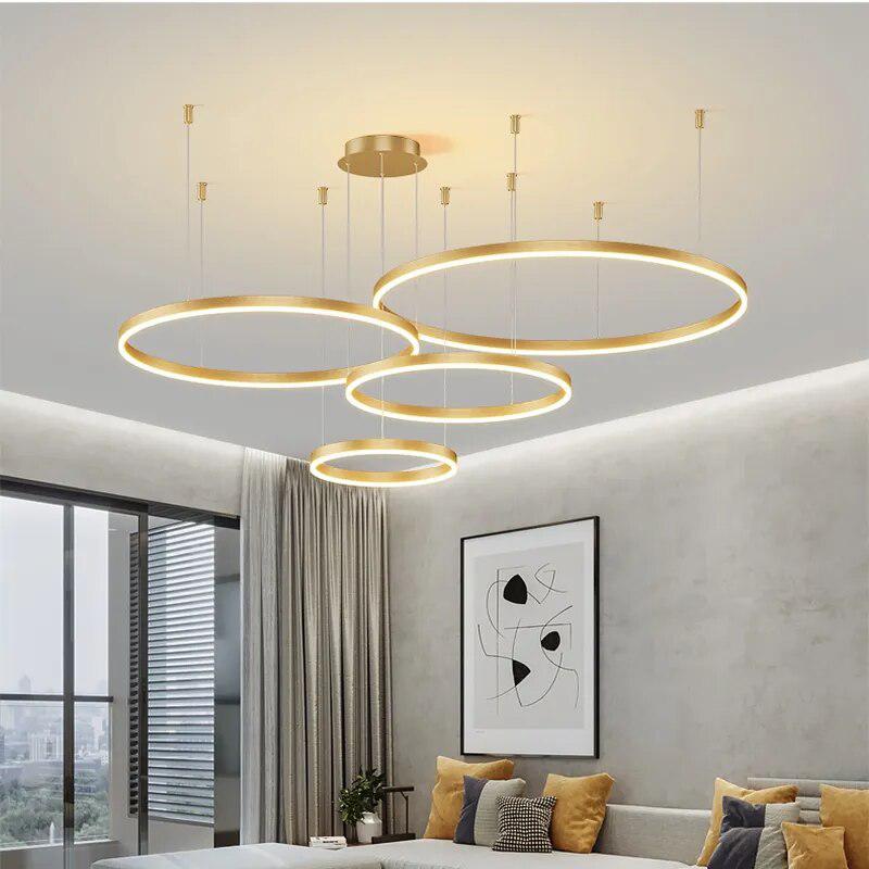 Modern LED Ceiling Chandelier Living Room Decor-Light Fixtures-Arlik interiors