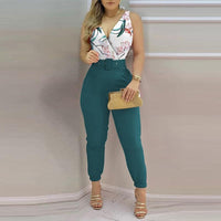 Women's Summer V-neck Jumpsuit-jumpsuit-Bennys Beauty World