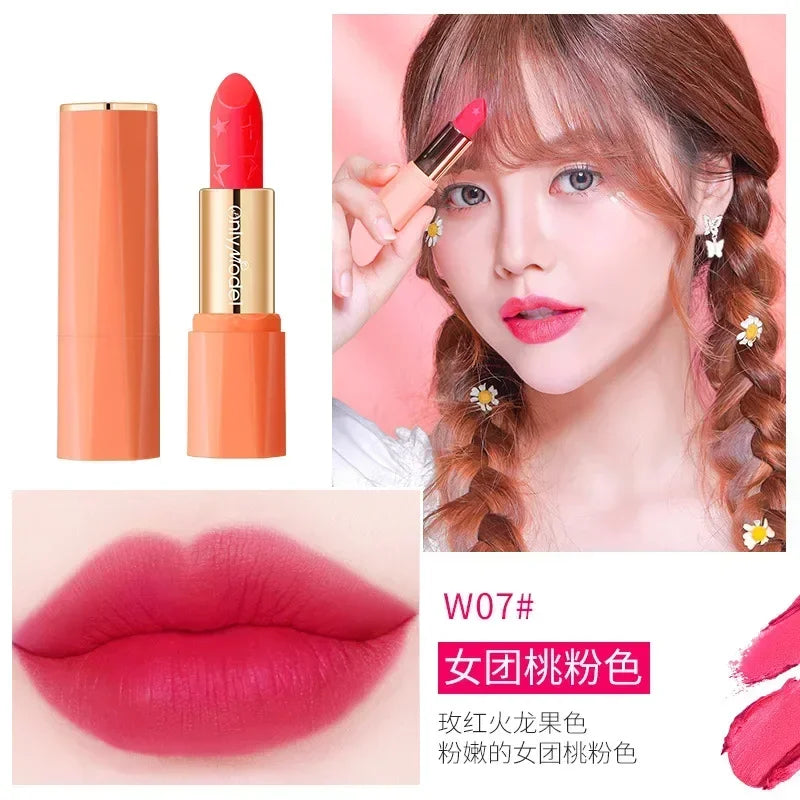 Orange Color Lipstick Lip Glaze Matt