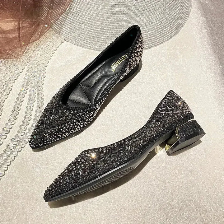 Bling Butterfly Pointed - Toe Ballet Flats - Bennys Beauty World
