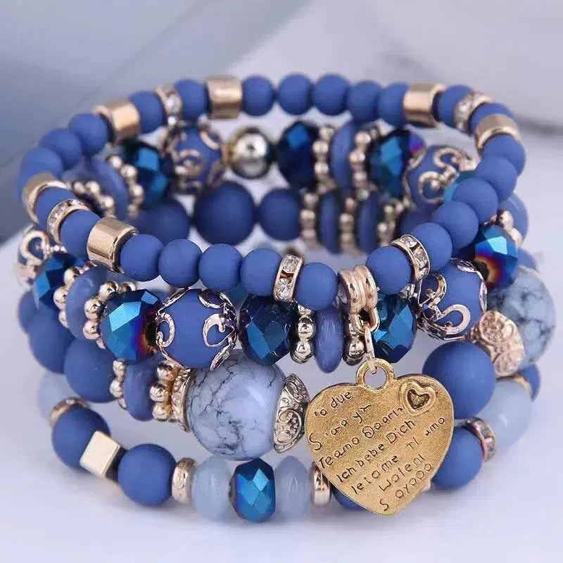 Boho Strand Bracelets For Women Crystal Beads Bracelets-bracelet-Bennys Beauty World