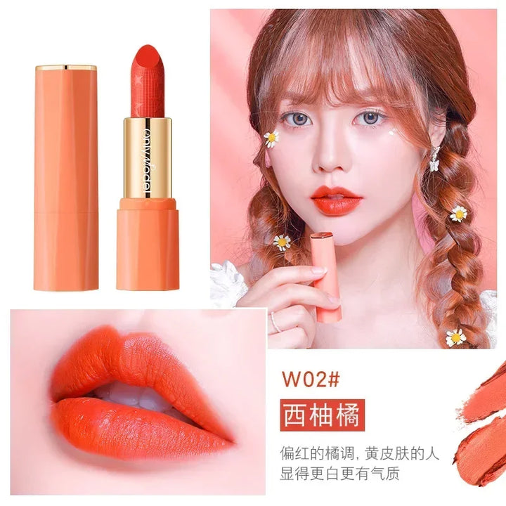 Orange Color Lipstick Lip Glaze Matt