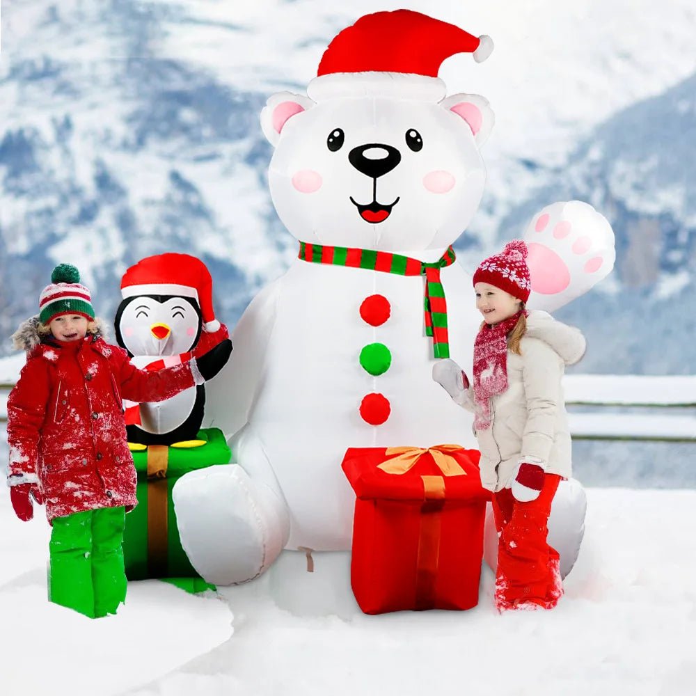 6 FT Christmas Inflatables Outdoor Decorations - Bennys Beauty World