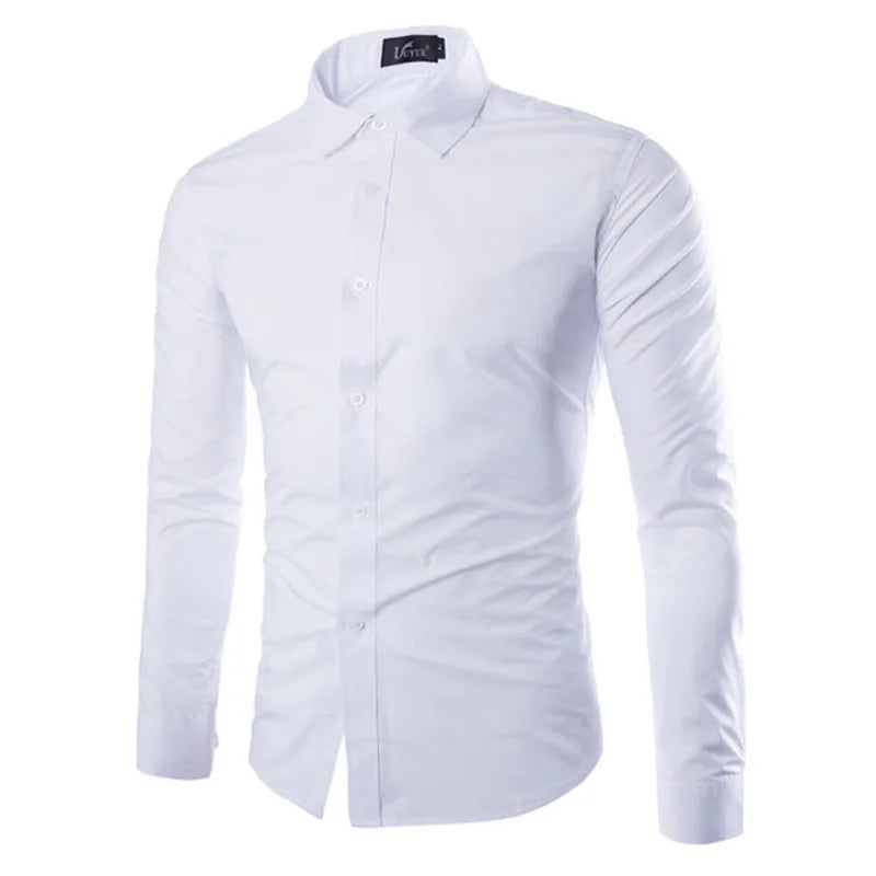 Men's Candy Color Long Sleeve Shirt Casual Fashion for Spring & Summer-Shirt-Bennys Beauty World