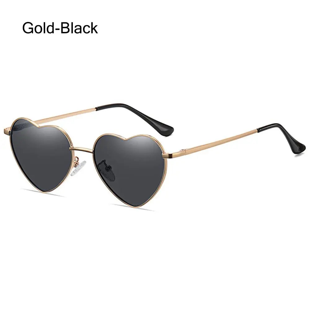 Heart-Shaped Sunglasses for Women | Polarized UV400 Metal Frame