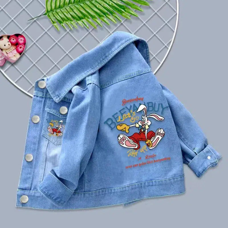 Cotton Baby Girls Denim Jacket-kids clothing-Bennys Beauty World