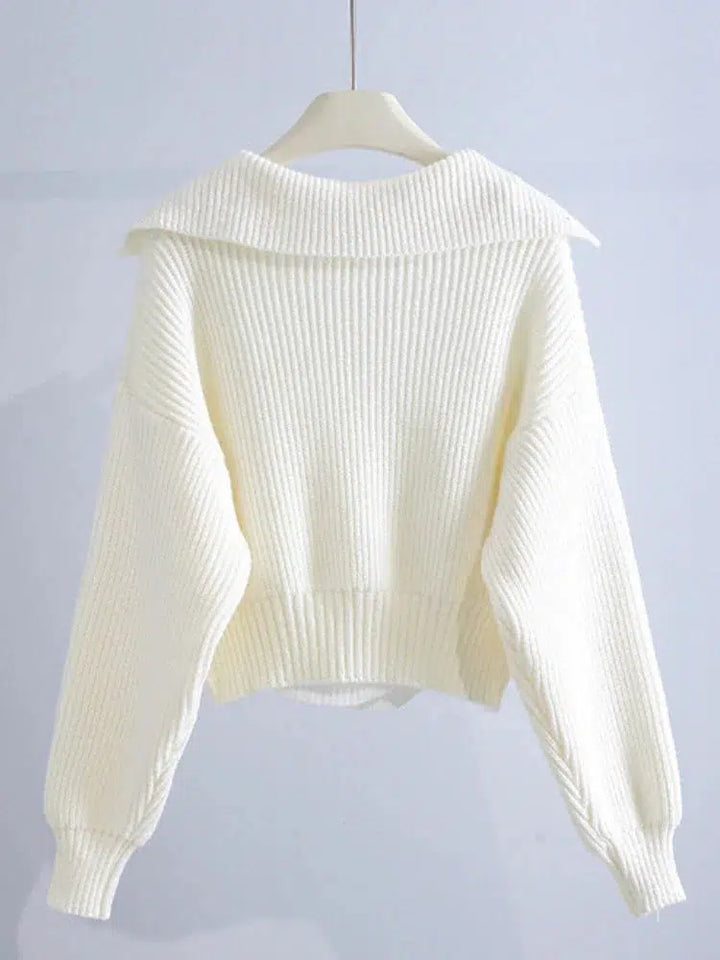 Women's Sweaters Fall And winter Deep V Lapel Pullover Jumpers