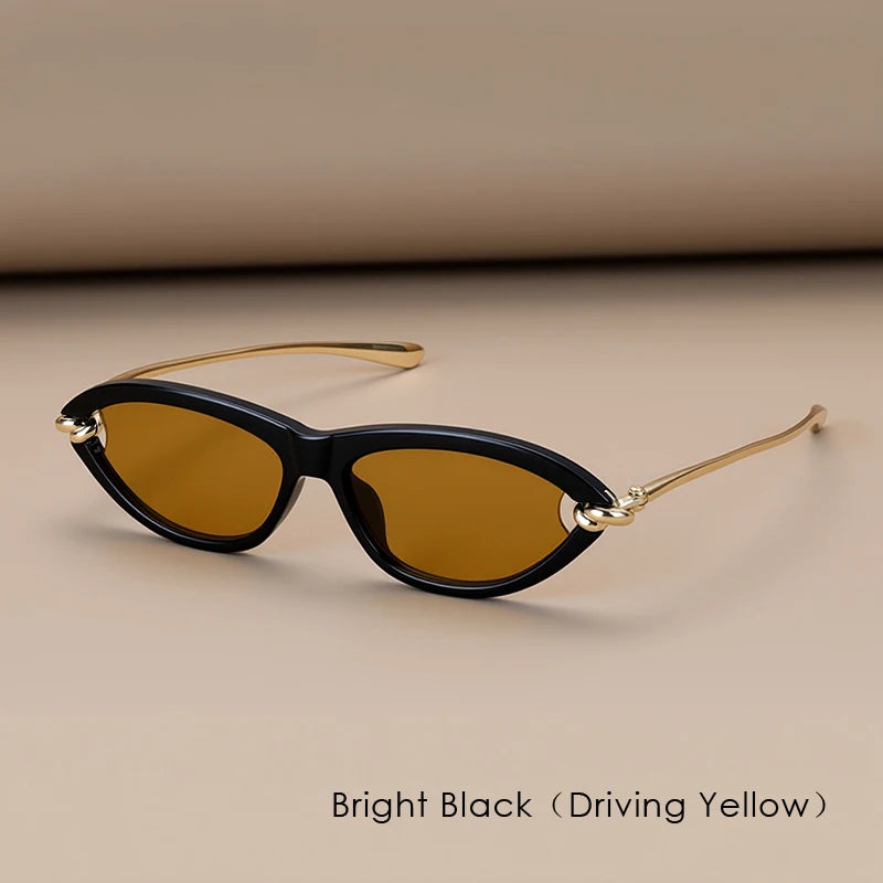 PLAZA DE TORS Cat Eye Sunglasses – UV400 &amp; Anti-Reflective Women&