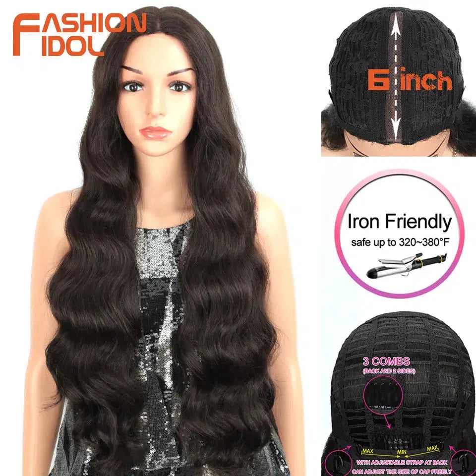 Deep Wave Wigs Synthetic Lace Front Wigs-Wig-Bennys Beauty World