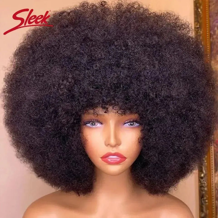 Brazilian Remy Afro Kinky Curly Bob Wig – 200% Density - Bennys Beauty World