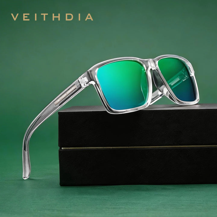 VEITHDIA Polarized UV400 Sunglasses | Photochromic Gradient Mirror | Unisex