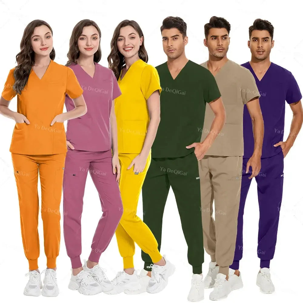 Unisex Medical Scrubs Set – With Pockets-Scrubs-Bennys Beauty World