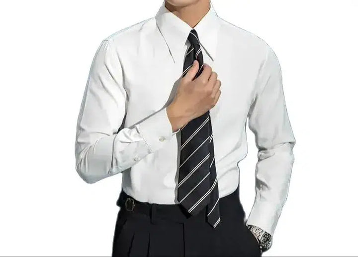 Men's Shirt Design Retro Business Shirt