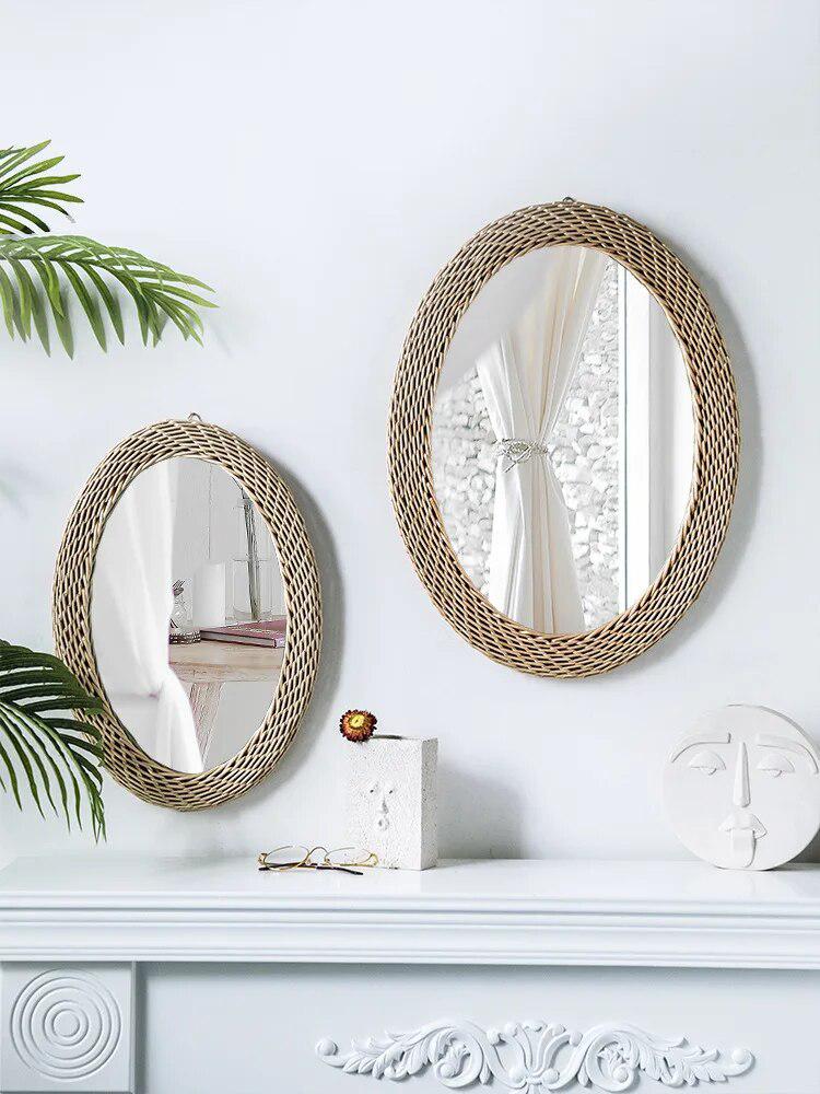 Wooden Decorative Mirror Wall Hanging Big Size 3d Self Adhesive Mirror Luxury Accessories Ozdoby Do Pokoju Home Decoration 1213-Arlik interiors