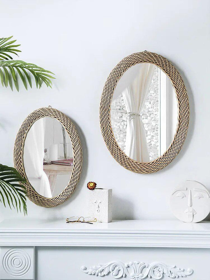 Wooden Decorative Mirror Wall Hanging Big Size 3d Self Adhesive Mirror Luxury Accessories Ozdoby Do Pokoju Home Decoration 1213-Arlik interiors