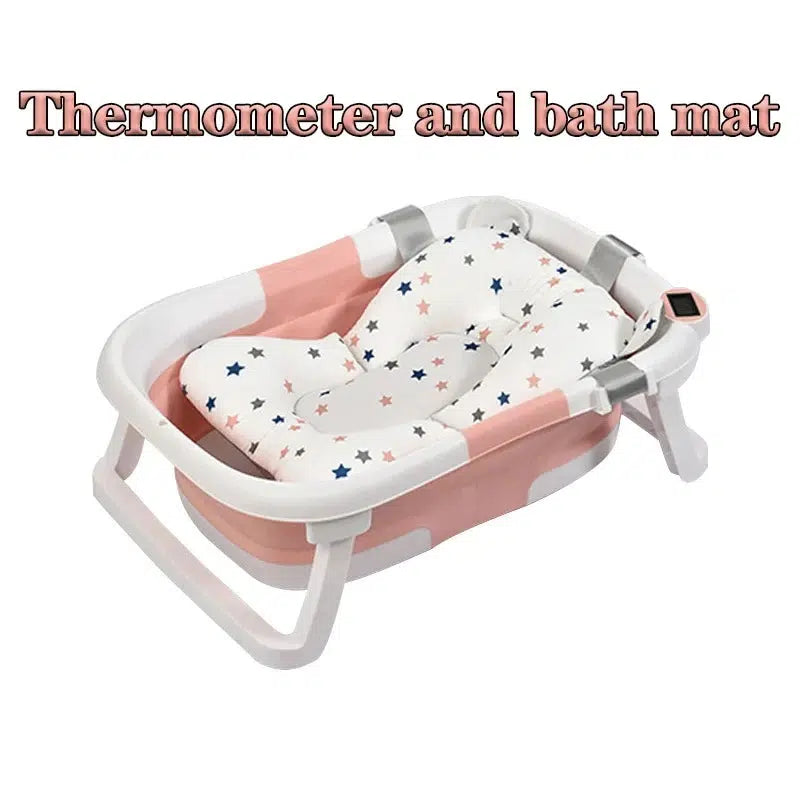 Real-time Temperature Silicone Baby Bathtub-Bathtubs-Bennys Beauty World