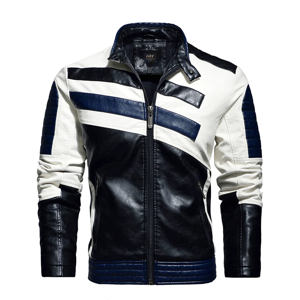 Fall Motorcycle Leather Jacket For Men only $103.09