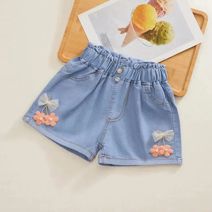 Summer Casual Clothes Solid Baby Denim Pants-kids clothing-Bennys Beauty World