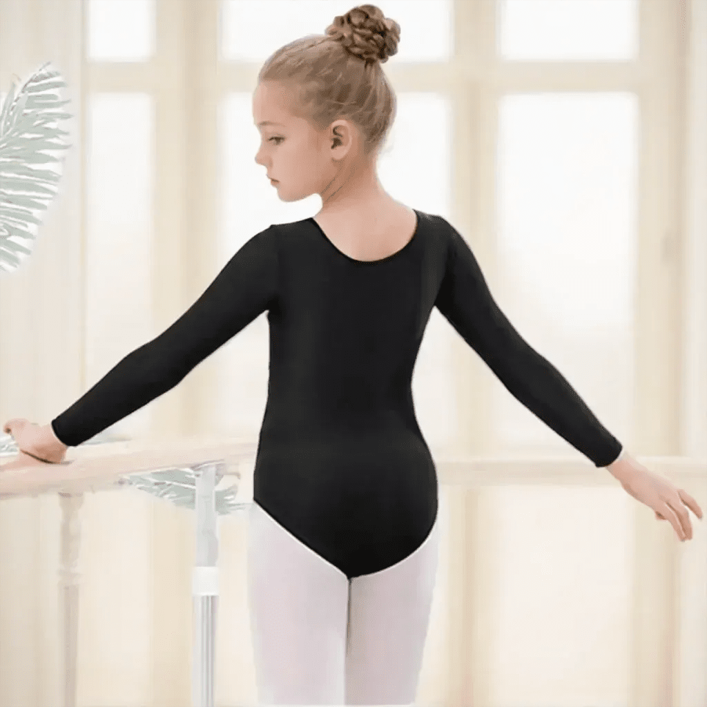 Girls Long Sleeve Ballet Leotard – Gymnastics &amp; Dance Bodysuit - Bennys Beauty World
