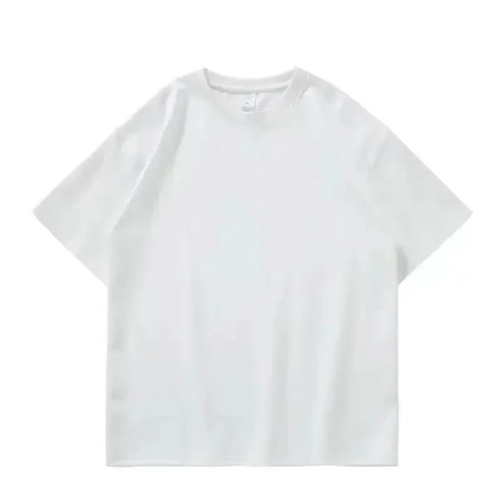Black White GSM 500g Heavy-duty Pure Cotton T-shirt-T-Shirt-Bennys Beauty World