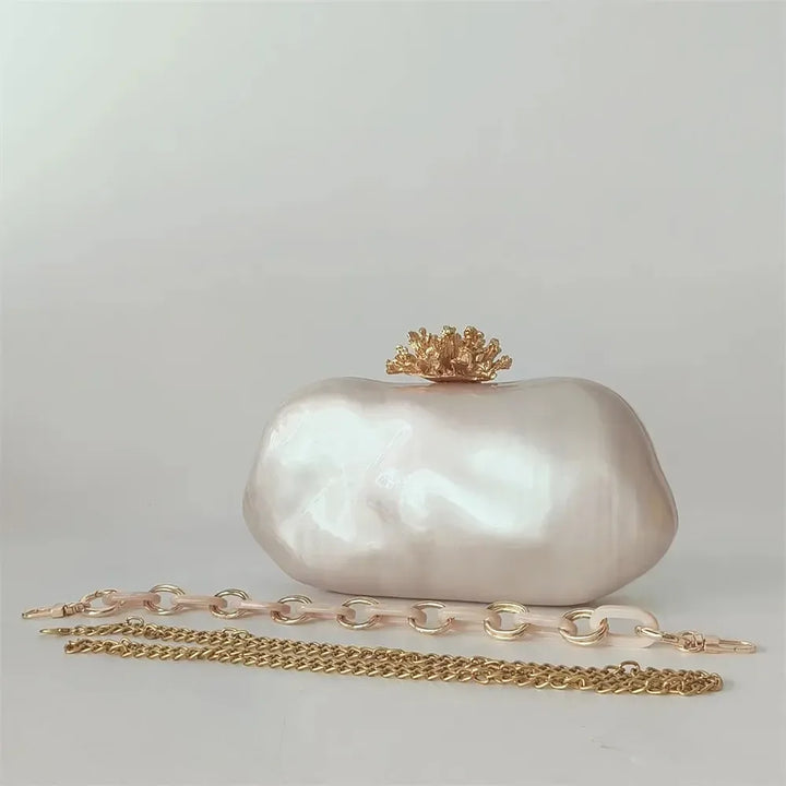 Acrylic Shell Clutch Bag – Women&