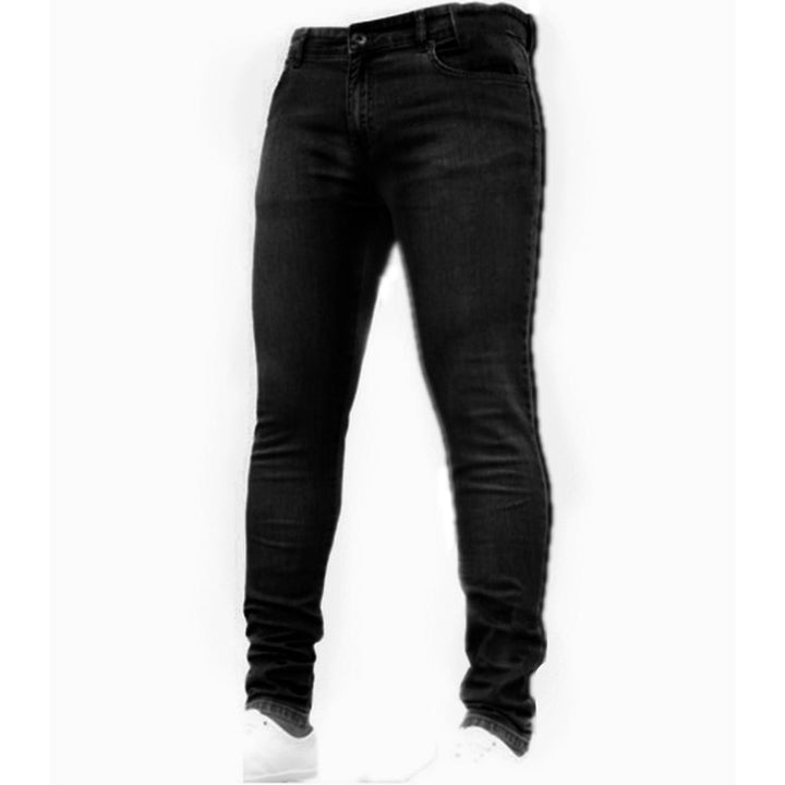 Men Pants Fashion Men Casual Pants Stretchy Demin Skinny Pants-pants-Bennys Beauty World