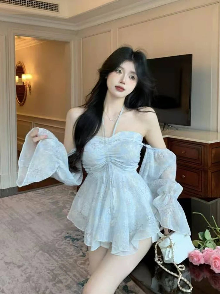 Summer Floral Chiffon Blouse For Women