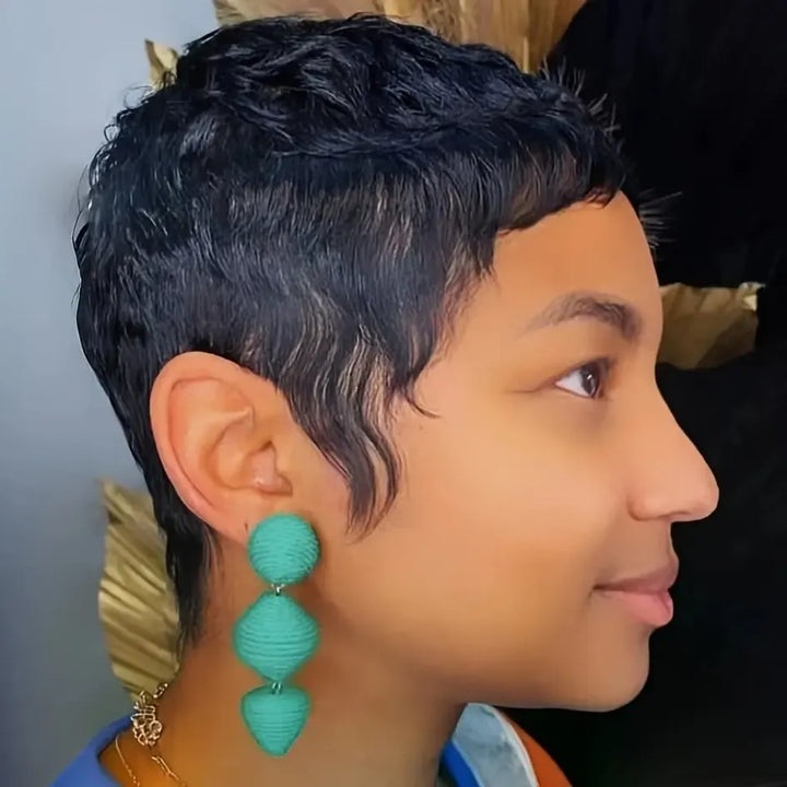 Pixie Cut Human Hair Wig – Short Straight Brazilian Remy Hair-Wig-Bennys Beauty World