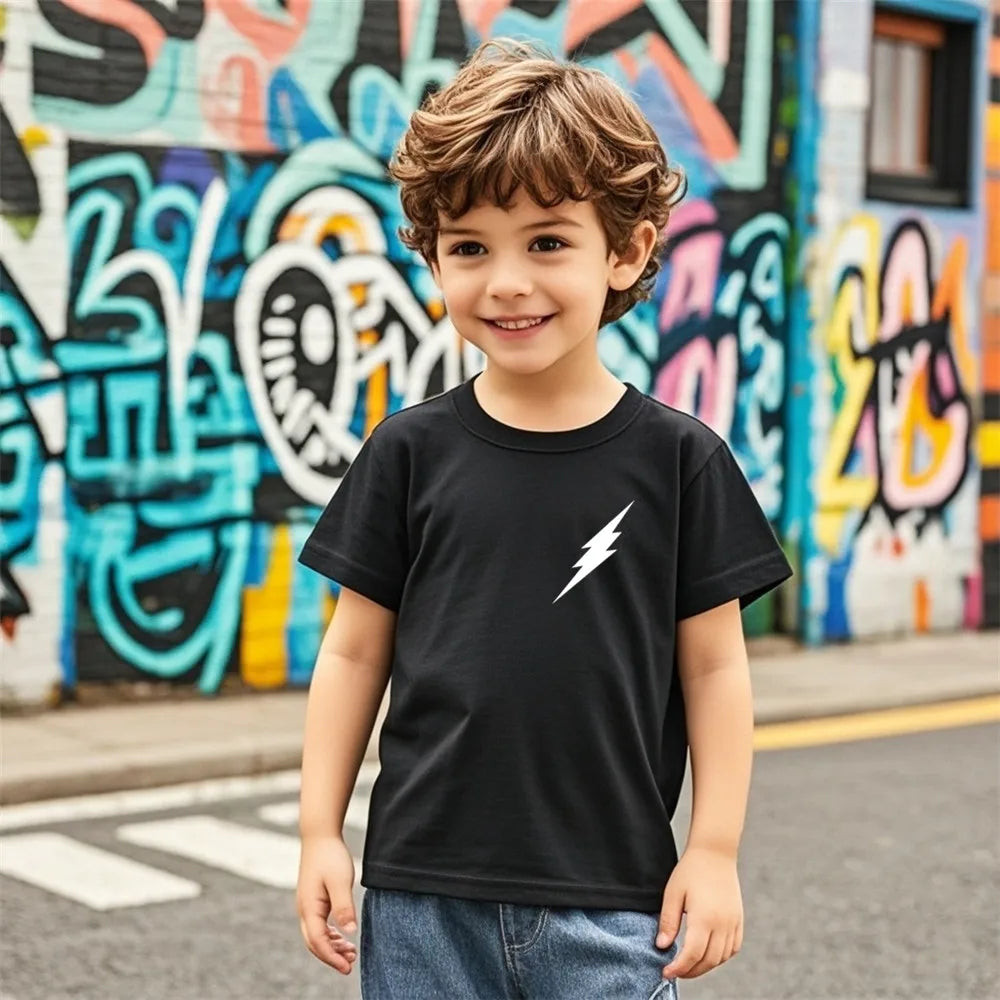 Kids Music Print T-Shirt | Short Sleeve DJ Tee