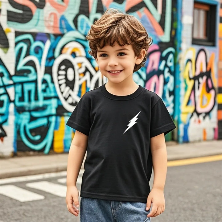 Kids Music Print T-Shirt | Short Sleeve DJ Tee