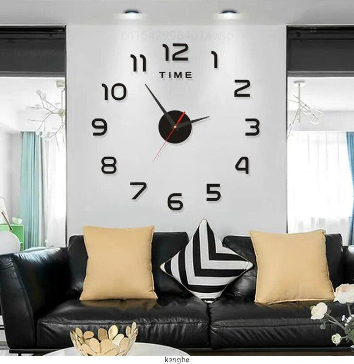 Acrylic Mirror Clock Stickers-Arlik interiors