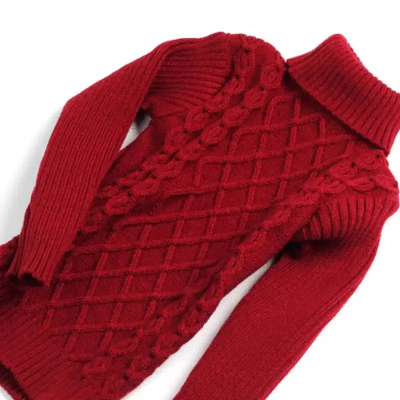 Children's Knitted Turtleneck Sweaters