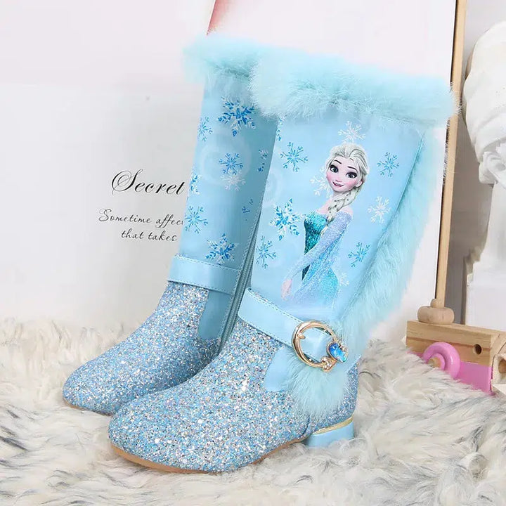 Cartoon Girls High Heel Boots