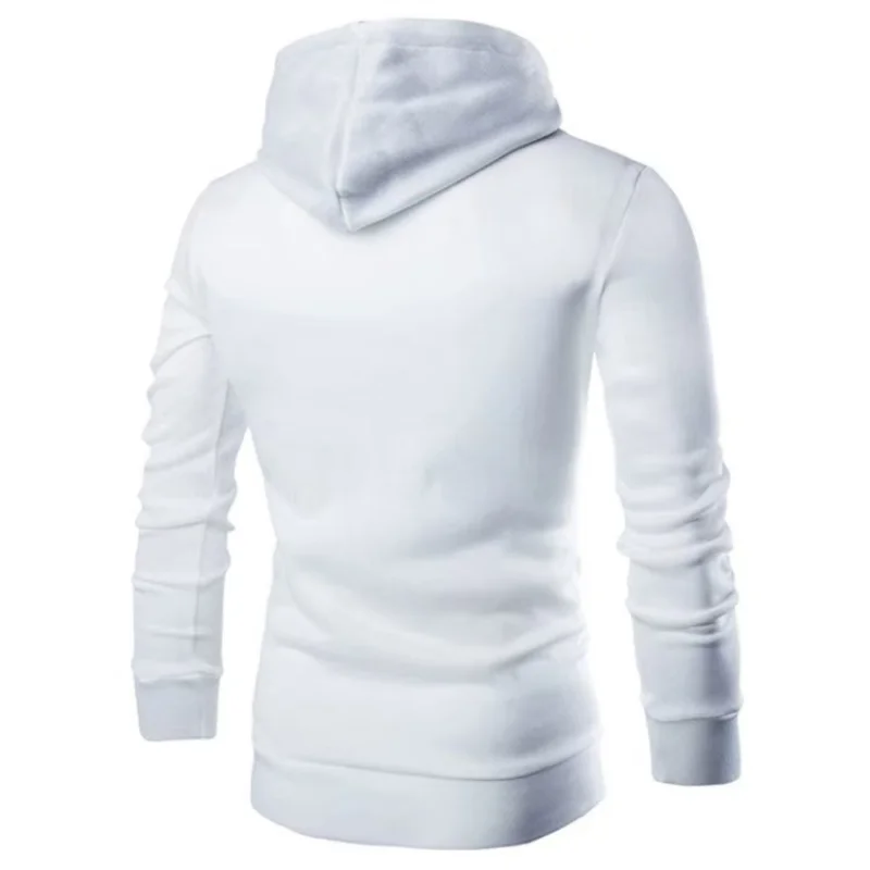 Hot selling new style fashionable placket double zipper cardigan contrasting color hooded jacket fleece hoodie custom logo print