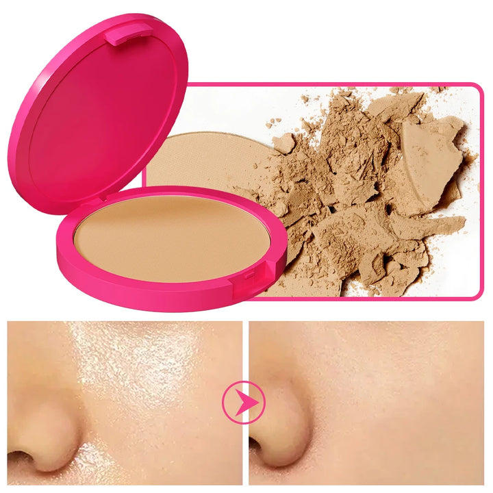 Natural Matte Pressed Powder Oil Control Brightening