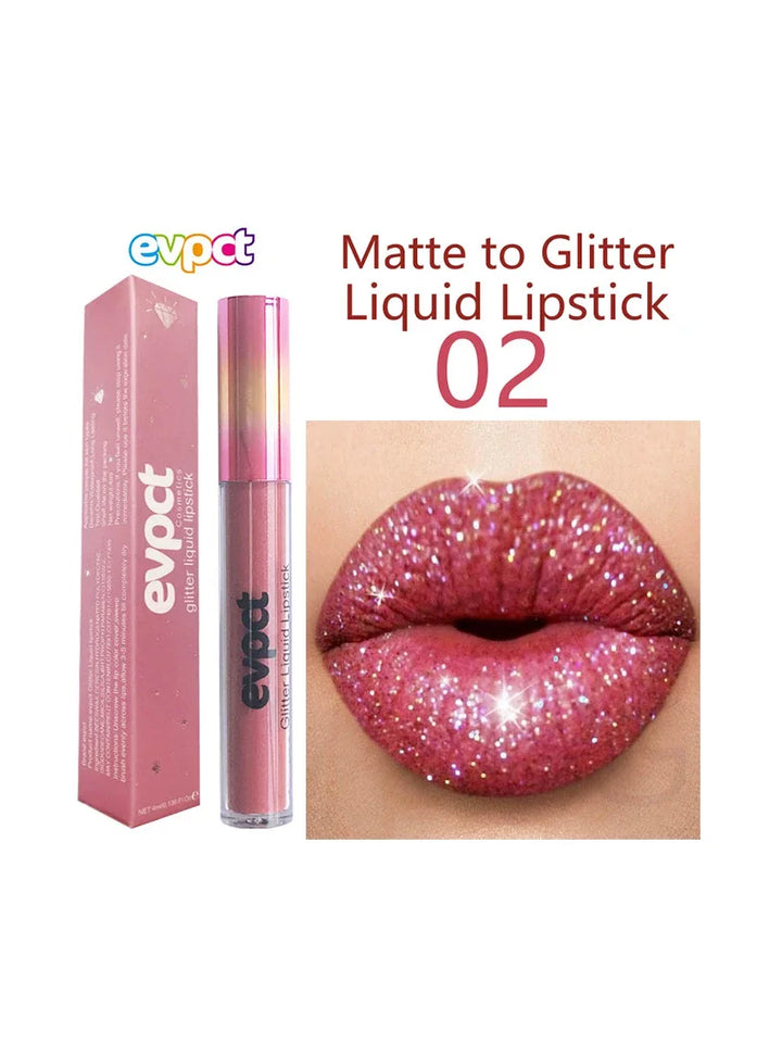 15 Colors Sexy Shimmer Diamond Glitter Matte Lip Gloss